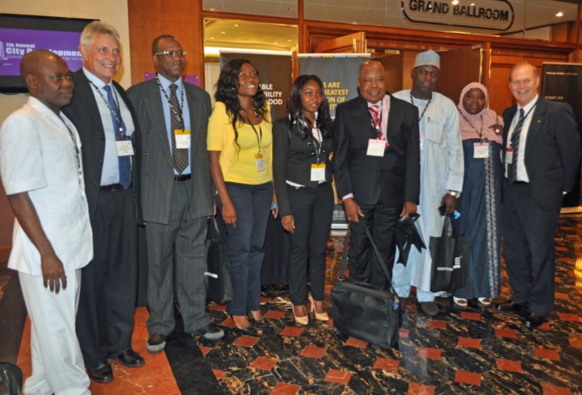 7th Annual City Development - Envisioning Cities of the Future Conference - BPDC staff with delegates from Kenya and Nigeria