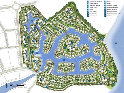 Emerald Bay Residential Waterway Community, Johor, Malaysia - Master Plan